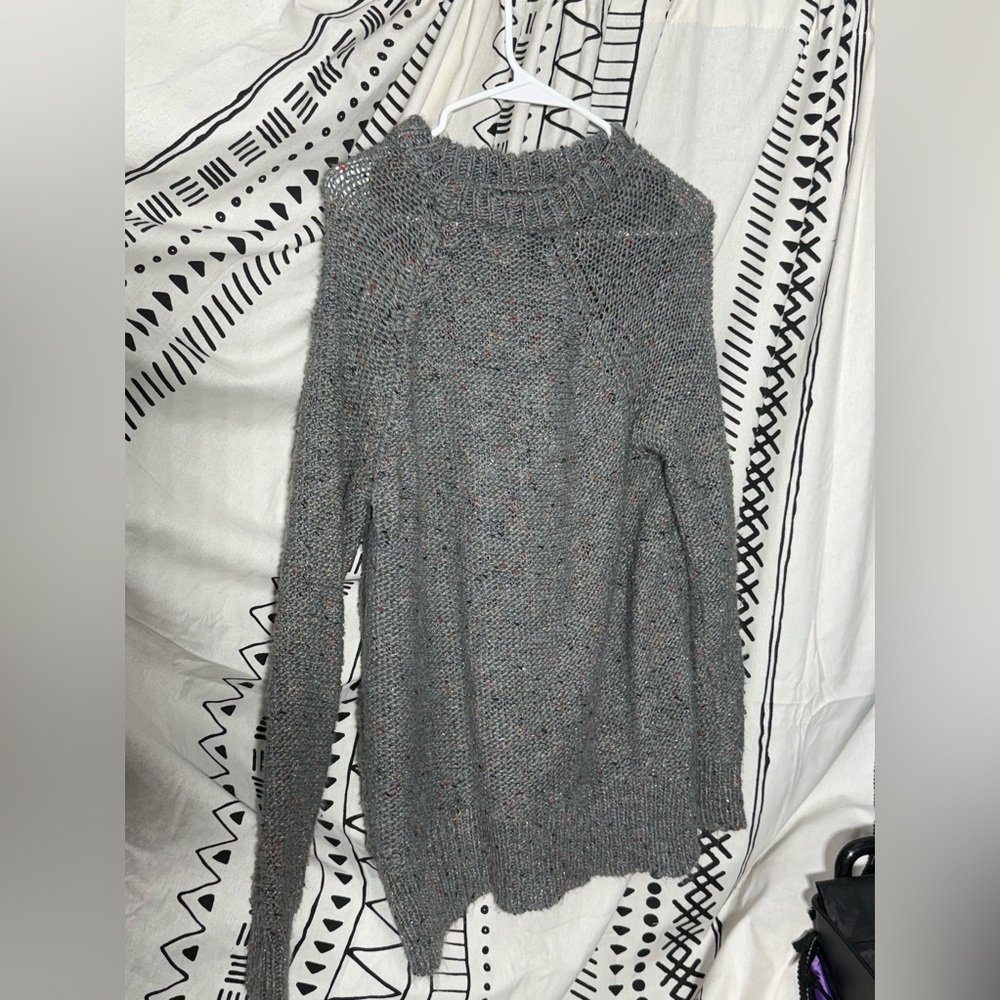Multicolored gray knit cardiga